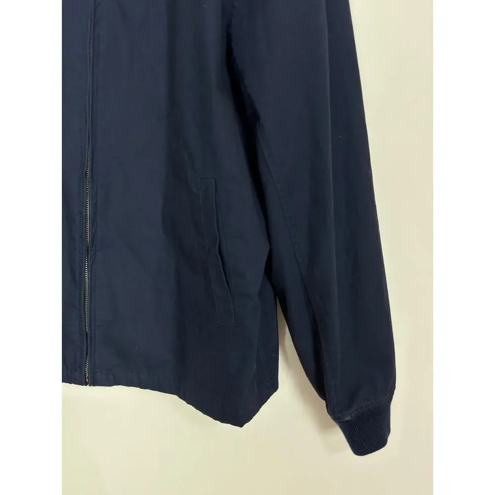 J. Crew Everyday Bomber Jacket in Navy Blue
